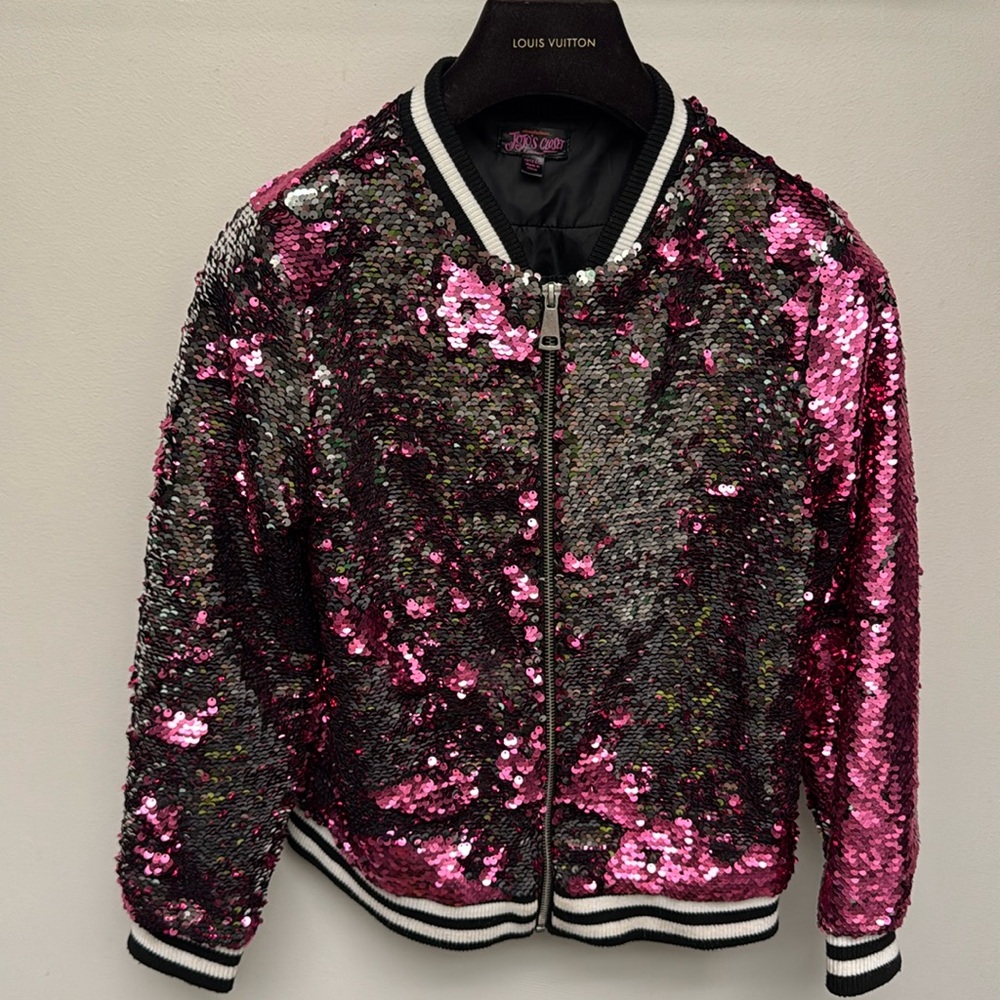 Jojo Closet Full sequins Jacket girls Large (10-12)